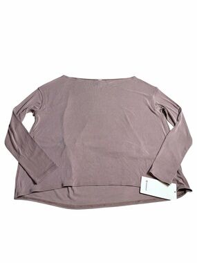 NWT Lululemon Drapey Softstreme Off-The-Shoulder Long-Sleeve (Twilight Rose) L